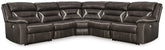 Prime Furniture - Ashley Furniture - Kincord Sectional - 4-Piece Power Reclining Sectional / Midnight - 13104S3