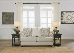 Prime Furniture - Ashley Furniture - Asanti Living Room - Loveseat / Fog - 1320135