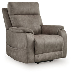 Prime Furniture - Ashley Furniture - Crestmeade Living Room - Power Lift Recliner / Fossil - 1350312