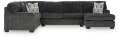 Prime Furniture - Ashley Furniture - Hollyview Sectional - LAF 3-Piece Sectional with Chaise / Shadow - 15205S1