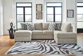 Prime Furniture - Ashley Furniture - Calnita Sectional - RAF Corner Chaise / Sisal - 2050217
