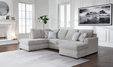 Prime Furniture - Ashley Furniture - Gabyleigh Sectional - RAF 2-Piece Sectional with Chaise / Nickel - 20904S2