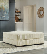 Prime Furniture - Ashley Furniture - Lindyn Living Room - Oversized Accent Ottoman / Fog - 2110508