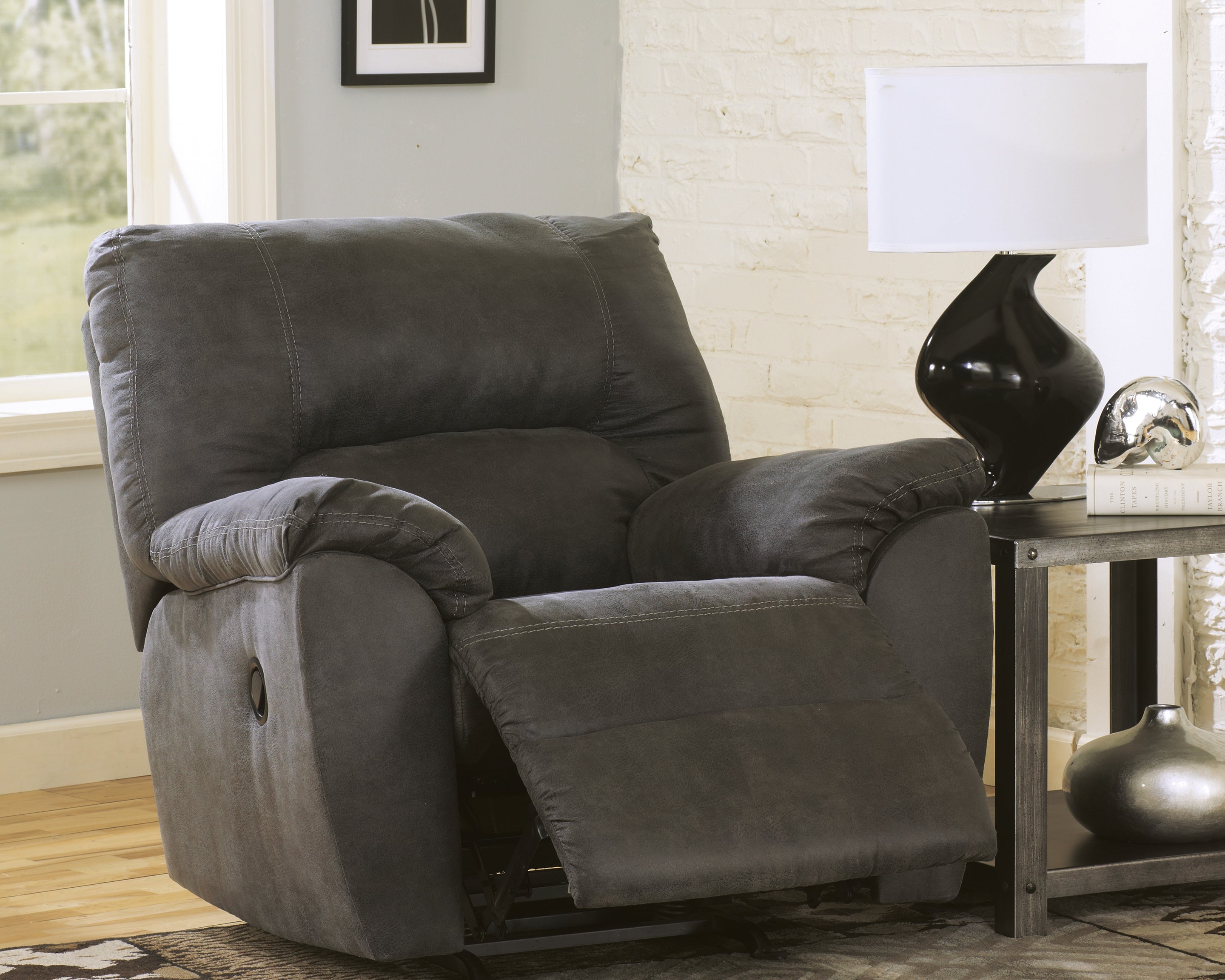 Prime Furniture - Ashley Furniture - Tambo Living Room - Rocker Recliner / Canyon - 2780225