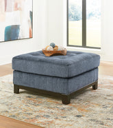 Prime Furniture - Ashley Furniture - Maxon Place Living Room - Oversized Accent Ottoman / Navy - 3300308