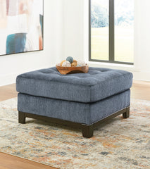 Prime Furniture - Ashley Furniture - Maxon Place Living Room - Oversized Accent Ottoman / Navy - 3300308