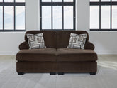 Prime Furniture - Ashley Furniture - Kimlee Sectional - RAF 2-Piece Super Chaise / Chocolate - PC35603S4