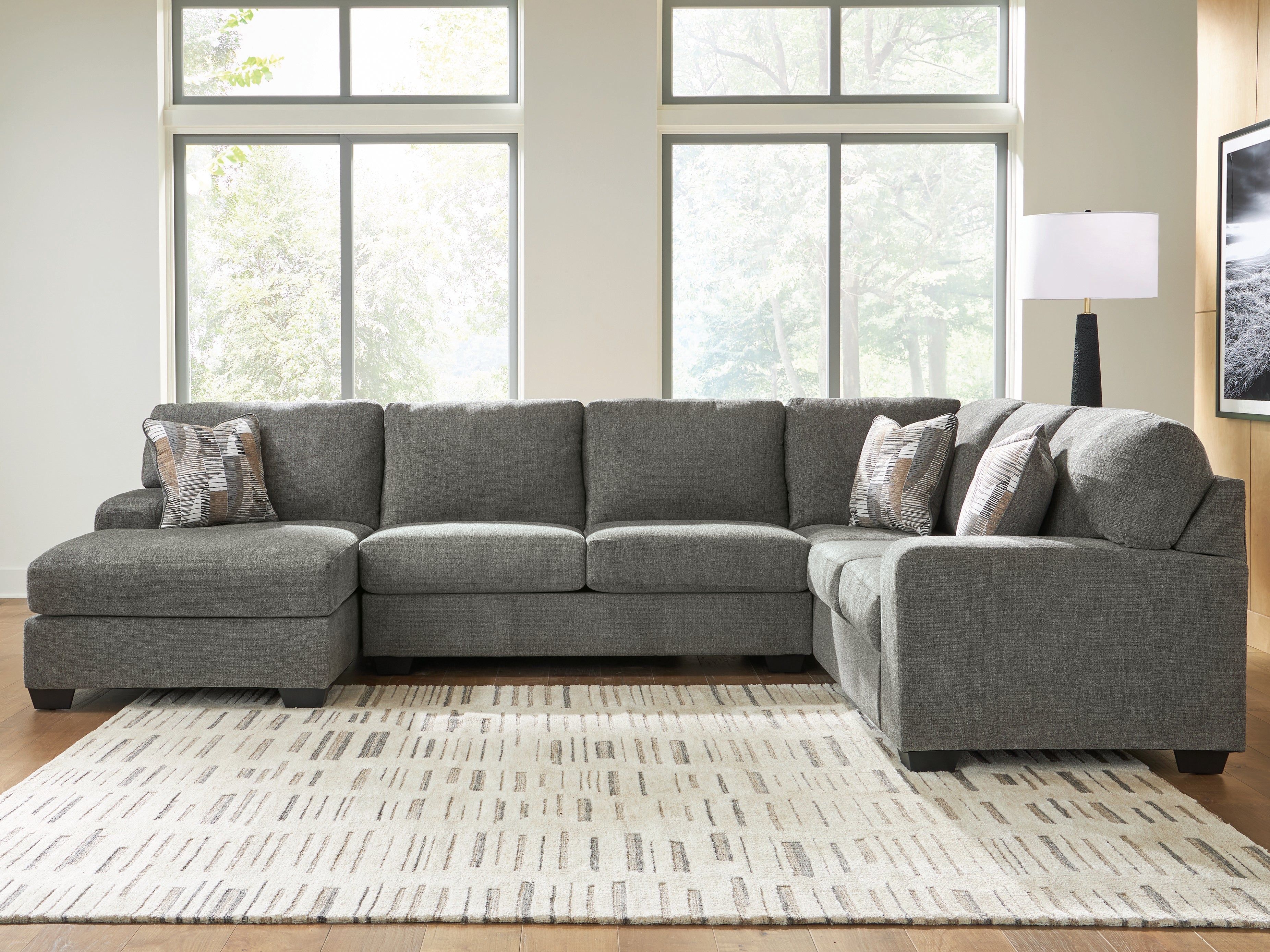Prime Furniture - Ashley Furniture - Clarington Sectional - RAF 3-Piece Sectional with Chaise - PC48405S1