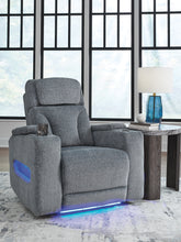 Prime Furniture - Ashley Furniture - Studio Cave Living Room - PWR REC Loveseat/CON/ADJ HDRST / Steel - PC4980218
