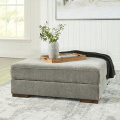Prime Furniture - Ashley Furniture - Bayless Living Room - Oversized Accent Ottoman / Smoke - 5230408
