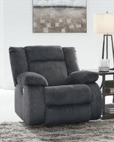 Prime Furniture - Ashley Furniture - Burkner Living Room - Power Rocker Recliner / Marine - 5380498