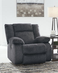 Prime Furniture - Ashley Furniture - Burkner Living Room - Power Rocker Recliner / Marine - 5380498