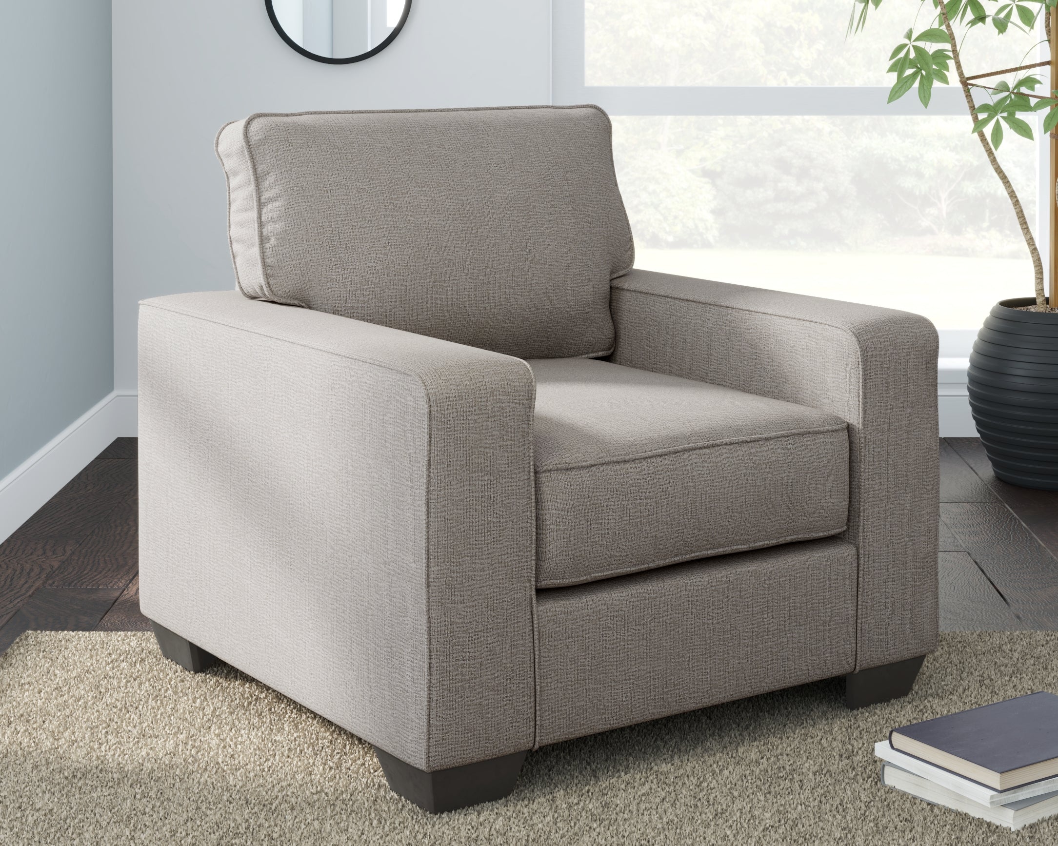 Prime Furniture - Ashley Furniture - Greaves Living Room - Chair / Stone - 5510420
