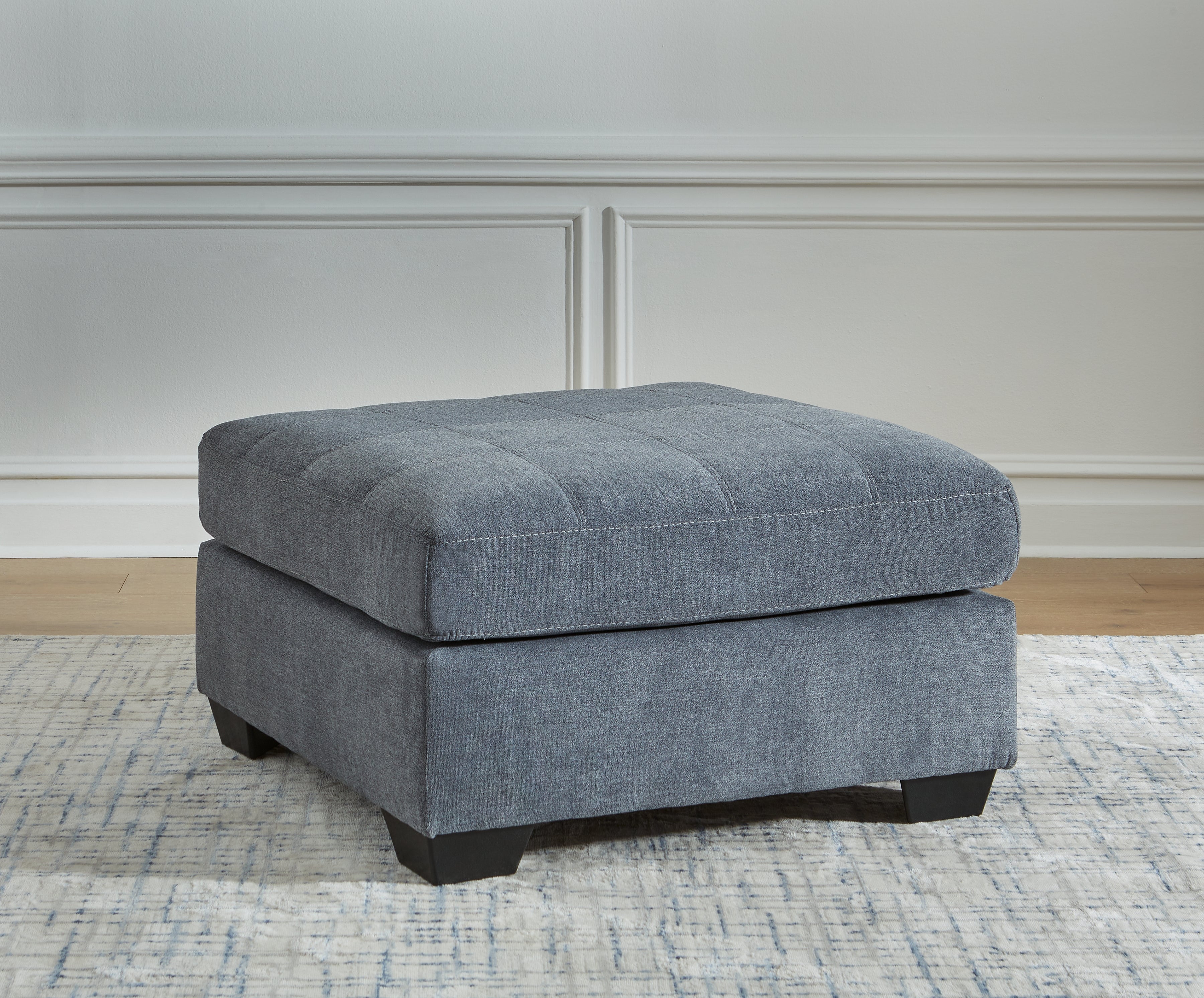 Prime Furniture - Ashley Furniture - Marleton Living Room - Oversized Accent Ottoman / Denim - 5530308