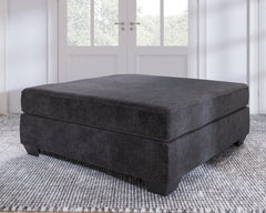 Prime Furniture - Ashley Furniture - Lavernett Living Room - Oversized Accent Ottoman / Charcoal - 5960308