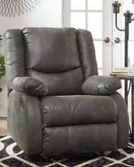 Prime Furniture - Ashley Furniture - Bladewood Living Room - Zero Wall Recliner / Slate - 6030629