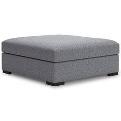 Prime Furniture - Ashley Furniture - Bealton Living Room - Oversized Accent Ottoman / Salt and Pepper - 6130508