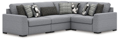 Prime Furniture - Ashley Furniture - Bealton Sectional - RAF 4-Piece Sectional / Salt and Pepper - 61305S5