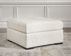 Prime Furniture - Ashley Furniture - Chessington Living Room - Oversized Accent Ottoman / Ivory - 6190408