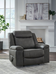 Prime Furniture - Ashley Furniture - Status Check Living Room - Rocker Recliner / Shadow - PC6530725