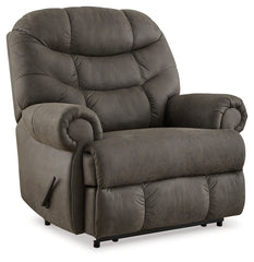 Prime Furniture - Ashley Furniture - Camera Time Living Room - Zero Wall Recliner / Gunmetal - 6570729
