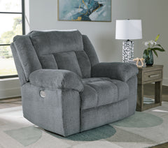 Prime Furniture - Ashley Furniture - Tip-Off Living Room - PWR REC Loveseat/CON/ADJ HDRST / Wheat - 6930518