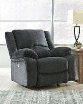 Prime Furniture - Ashley Furniture - Draycoll Living Room - Rocker Recliner / Slate - 7650425