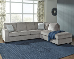 Prime Furniture - Ashley Furniture - Altari Sectional - LAF 2-Piece Sectional with Chaise / Alloy - 87214S2