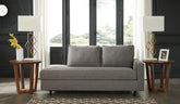 Prime Furniture - Ashley Furniture - Lyman Living Room - RAF Corner Chaise / Graphite - 9330317