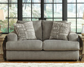 Prime Furniture - Ashley Furniture - Soletren Living Room - Queen Sofa Sleeper / Stone - 9510439