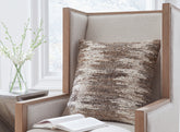 Prime Furniture - Ashley Furniture - Nealton Pillows - Pillow / Brown/White - A1001050P