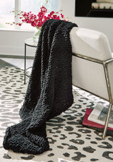 Prime Furniture - Ashley Furniture - Chaddon Throw - Throw / Black - A1001061T