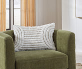 Prime Furniture - Ashley Furniture - Farissen Pillows - Pillow / White/Tan - A1001062P