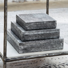 Prime Furniture - Ashley Furniture - Keldy Box (Set of 3) - Box Set (3/CN) / Antique Pewter Finish - A2000491