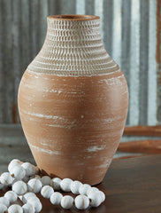 Prime Furniture - Ashley Furniture - Reclove Vase - Vase / Distressed White - A2000642