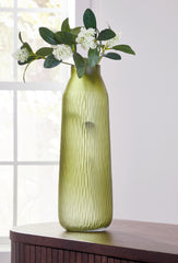 Prime Furniture - Ashley Furniture - Scottyard Vase - Vase / Olive Green - A2900009