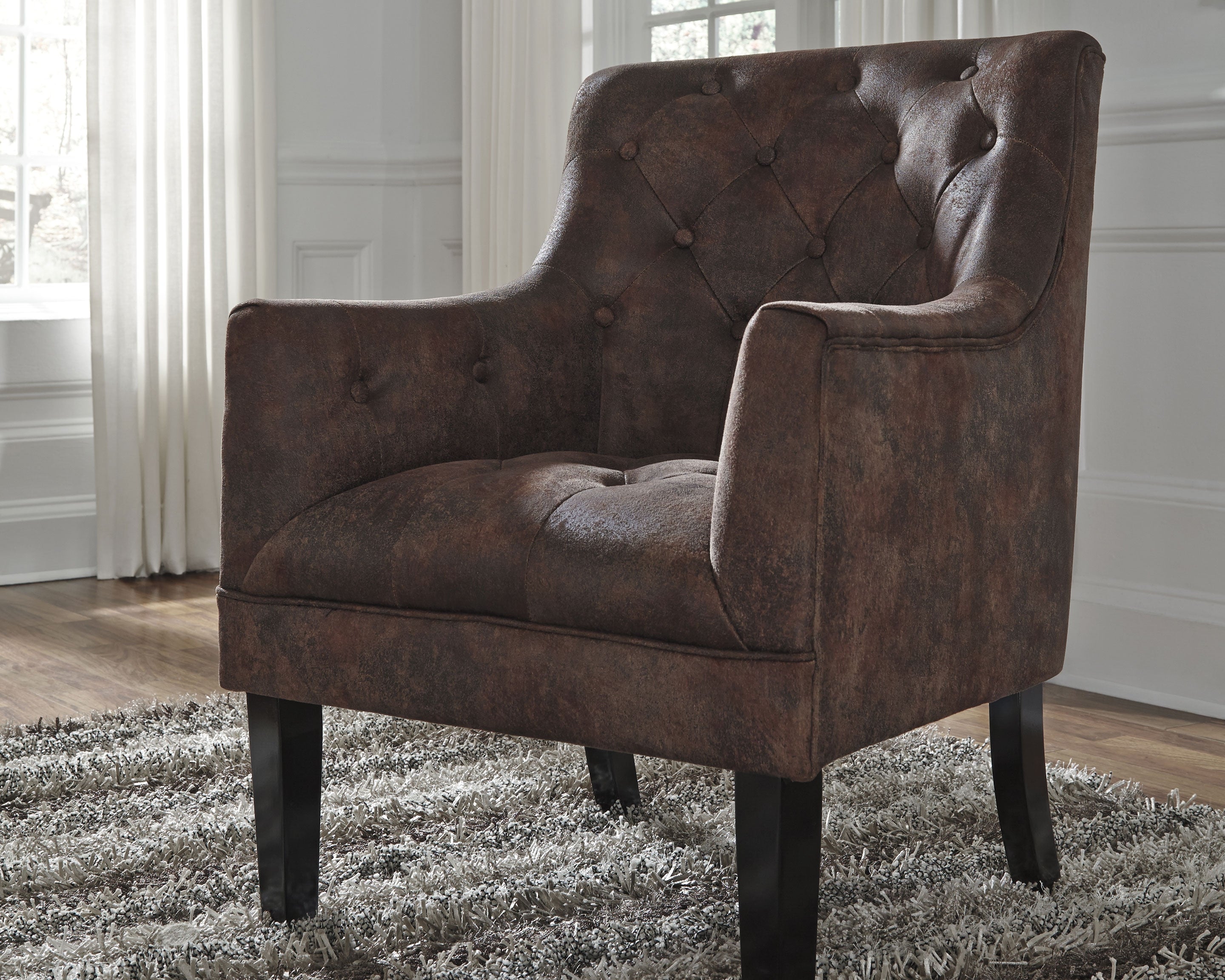 Prime Furniture - Ashley Furniture - Drakelle Accent Chair - Accent Chair / Mahogany - A3000051