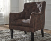 Prime Furniture - Ashley Furniture - Drakelle Accent Chair - Accent Chair / Mahogany - A3000051