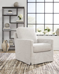 Prime Furniture - Ashley Furniture - Nenana Next-Gen Nuvella Swivel Glider Accent Chair - Swivel Glider Accent Chair / Stone - A3000644