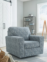 Prime Furniture - Ashley Furniture - Aterburm Swivel Accent Chair - Swivel Accent Chair / Twilight - A3000649