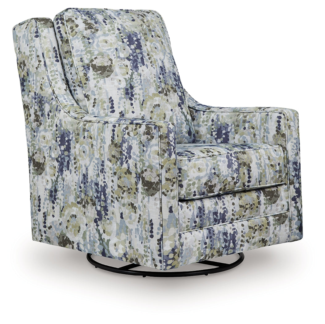 Prime Furniture - Ashley Furniture - Dustinford Swivel Glider Accent Chair - Swivel Glider Accent Chair / Multi - A3000732