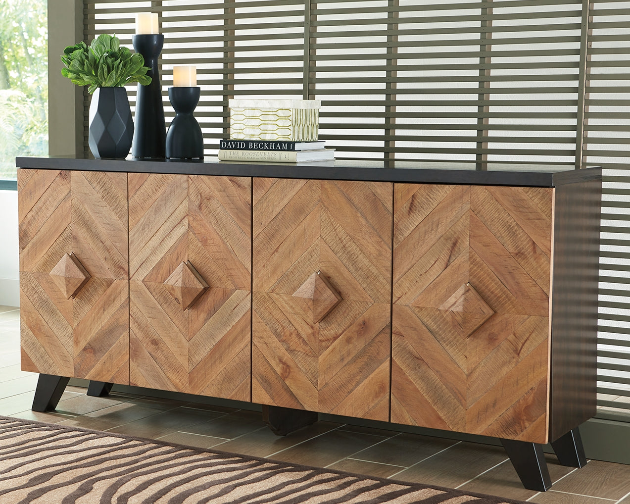 Prime Furniture - Ashley Furniture - Robin Ridge Accent Cabinet - Accent Cabinet / Two-tone Brown - A4000031
