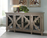 Prime Furniture - Ashley Furniture - Fossil Ridge Accent Cabinet - Accent Cabinet / Gray - A4000037