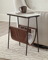 Prime Furniture - Ashley Furniture - Etanbury Accent Table - Accent Table / Brown/Black/White - A4000254