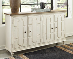 Prime Furniture - Ashley Furniture - Roranville Accent Cabinet - Accent Cabinet / Antique White - A4000268
