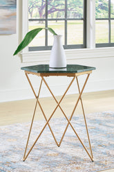Prime Furniture - Ashley Furniture - Engelton Accent Table - Accent Table / Green/Gold - A4000526