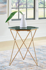 Prime Furniture - Ashley Furniture - Engelton Accent Table - Accent Table / Green/Gold - A4000526