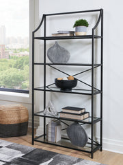 Prime Furniture - Ashley Furniture - Dakerwell Bookcase - Bookcase / Antique Black - A4000557