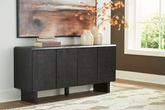 Prime Furniture - Ashley Furniture - Farrelmore Accent Cabinet - Accent Cabinet / Black - A4000659