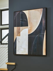 Prime Furniture - Ashley Furniture - Ewanford Wall Decor - Wall Art / Black/Brown/Tan - A8000464